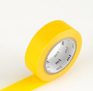 mt solid yellow washi tape japanese